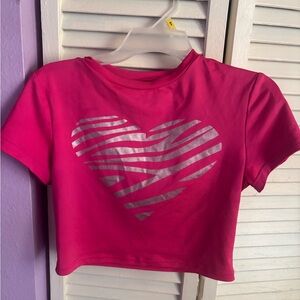 Y2K Zebra Print Hot Pink Crop Top